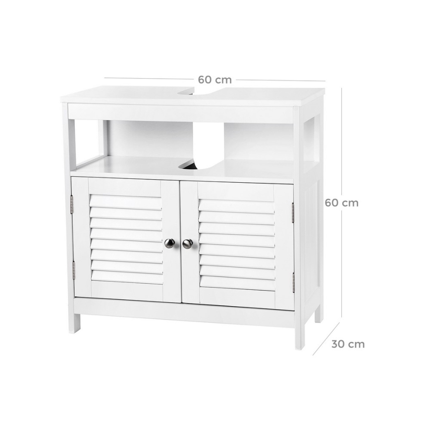 Badezimmerschrank EIKE in Weiß