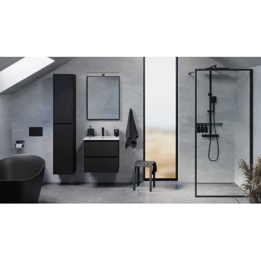 Badezimmerschrank LYKE 174 cm schwarz