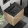 Badezimmerschrank mit Waschbecken CONOR 61 cm Eiche/Schwarz