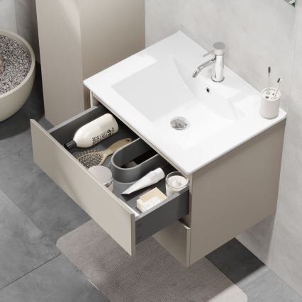 Badezimmerschrank mit Waschbecken CONOR 61 cm Marakesch