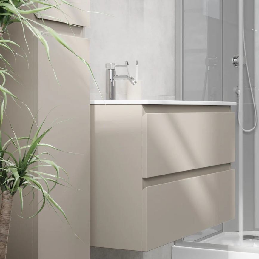 Badezimmerschrank mit Waschbecken HENRY 91 cm Marakesh