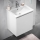 Badezimmerschrank mit Waschbecken MARCO 51 cm weiß