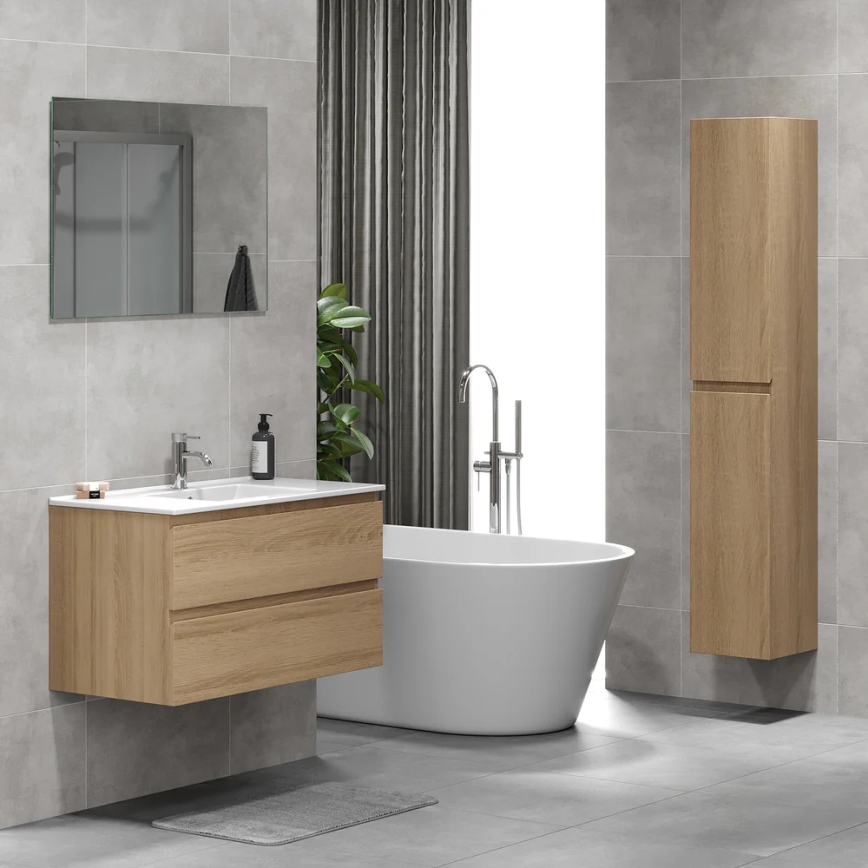 Badezimmerschrank OLIVER 186 cm Eiche