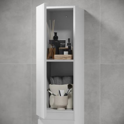 Badezimmerschrank OLIVER 186 cm matt weiß