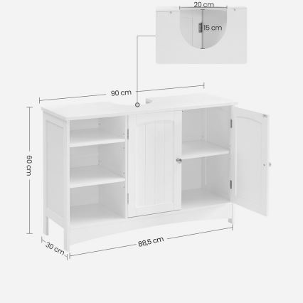 Badezimmerschrank REMI weiß