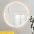 Baltica Design - BRIGHT Badezimmer-Wandspiegel mit LED-Hintergrundbeleuchtung/15 W/230 V/3000 K/Ø 80 cm/IP65