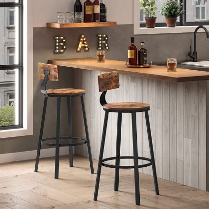 Barhocker AVEN braun/schwarz