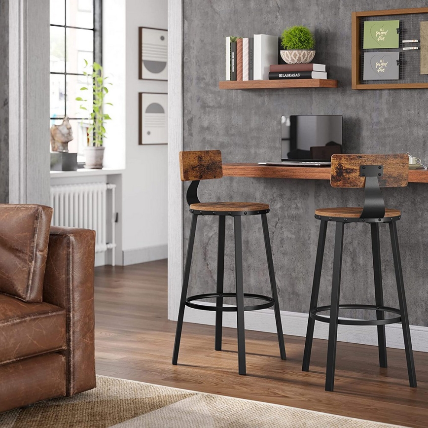 Barhocker AVEN braun/schwarz