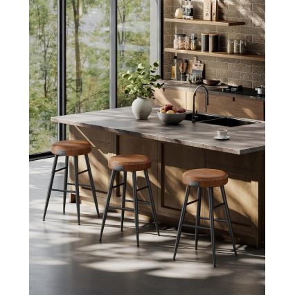 Barhocker LIOR, braun/schwarz