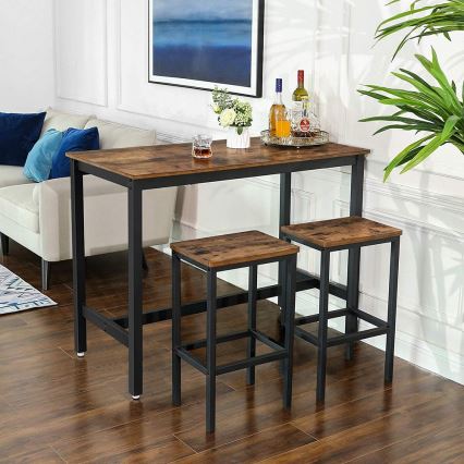 Barhocker LOE braun/schwarz