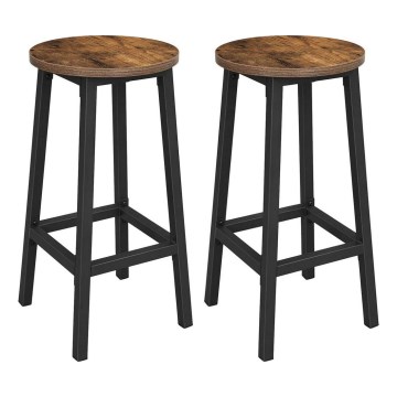 Barhocker LOE, braun/schwarz