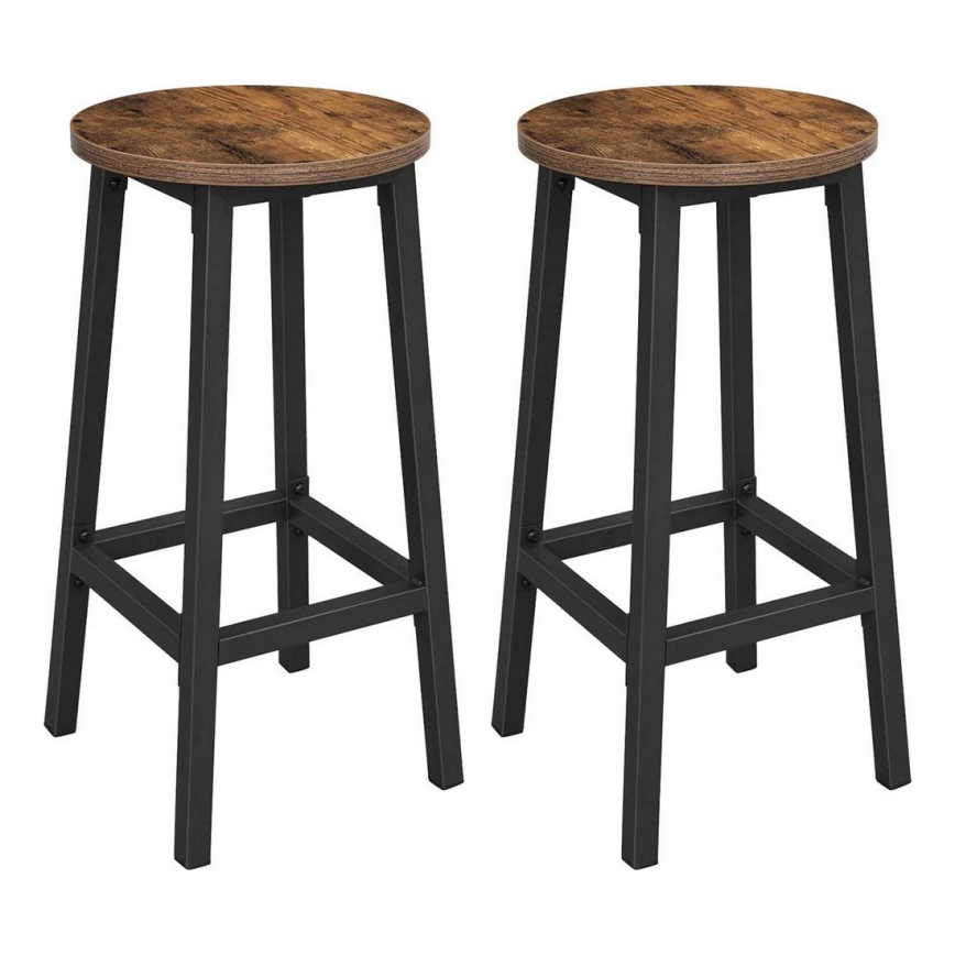 Barhocker LOE, braun/schwarz