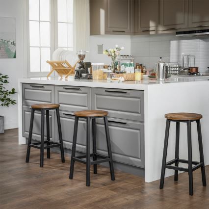 Barhocker LOE, braun/schwarz