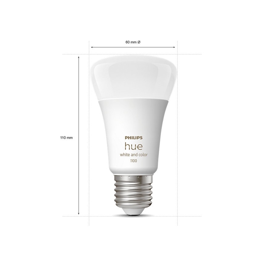 Grundausstattung Philips Hue WHITE AND COLOR AMBIANCE 3xE27/9W/230V 2000-6500K + Anschlussvorrichtung