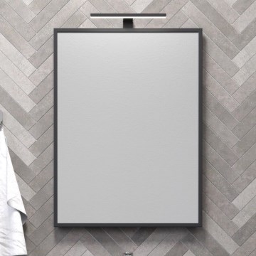 BATH DELUXE 01-060-05-02-00 - Badezimmerspiegel BORGSTED 60x80 cm schwarz
