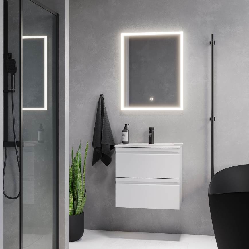 BATH DELUXE 01-060-07-58-00 - LED Badezimmerspiegel mit Beleuchtung FORNAES LED/14,3W/230V IP44