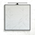 BATH DELUXE 01-080-05-02-00 - Badezimmerspiegel BORGSTED 80x80 cm schwarz