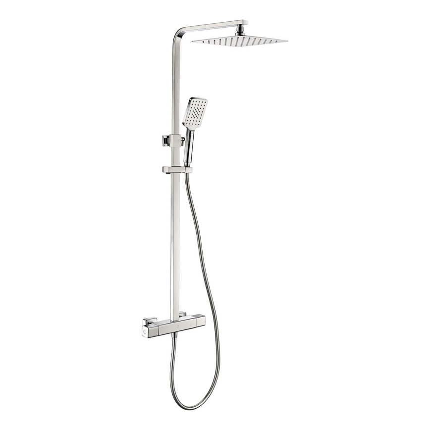 BATH DELUXE 31-120-06-60-00 - Duschset mit thermostatischem Mischbatterie NAESBY in glänzendem Chrom
