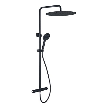 BATH DELUXE 31-120-09-63-00 - Duschset mit Thermostatarmatur DRAGOR matt schwarz