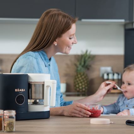 Beaba - 2-in-1 Dampfgarer BABYCOOK NEO blau/weiß