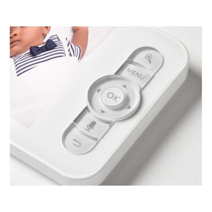 Beaba - Intelligente tragbare Babyphone mit Monitor ZEN NIGHT 720p 5V 4000 mAh Wi-Fi in Weiß