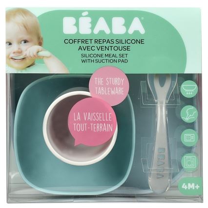 Beaba - Kinder-Geschirrset Jungle 4-teilig