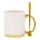 Becher mit Löffel LANA creme/gold