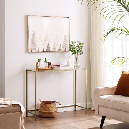 Beistelltisch CIREL, gold