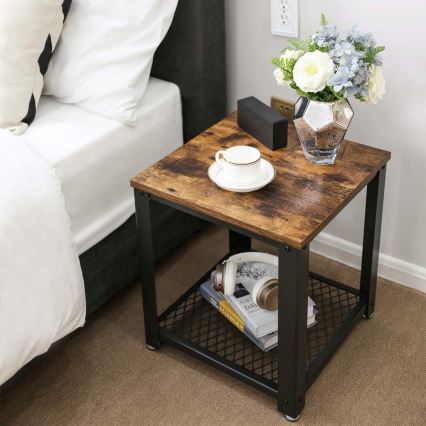 Beistelltisch ELDUR braun/schwarz