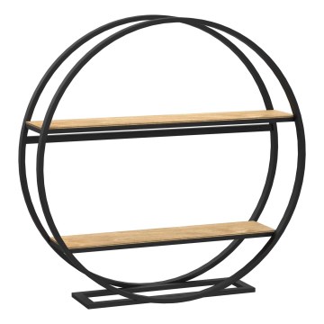 Beistelltisch SHELF Ø 62,5 cm Eiche