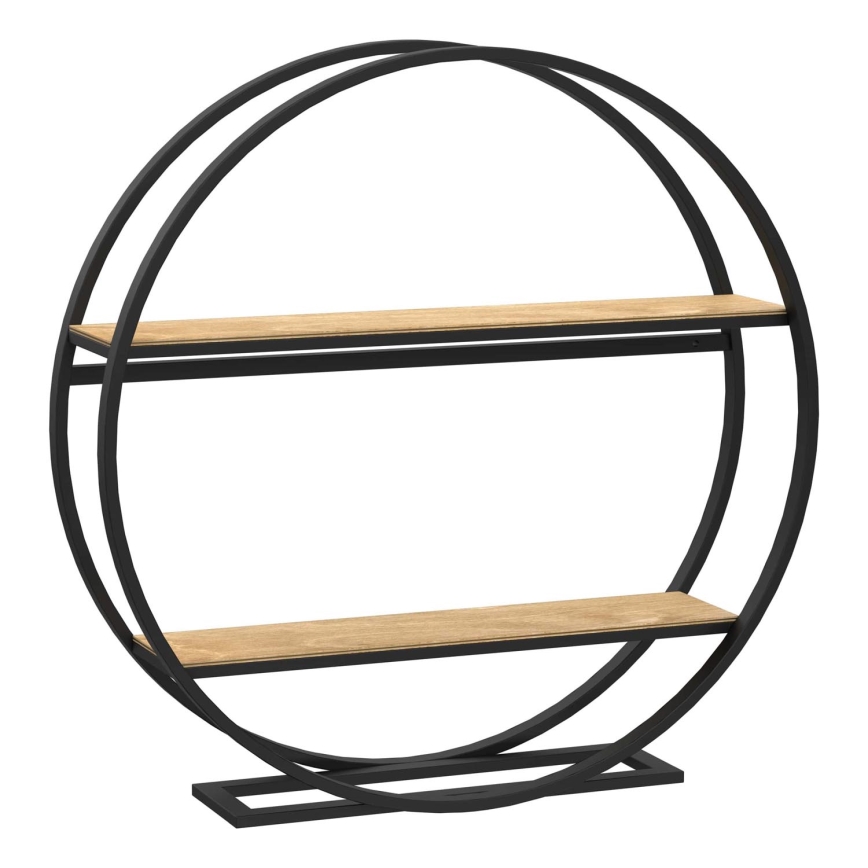 Beistelltisch SHELF Ø 62,5 cm Eiche