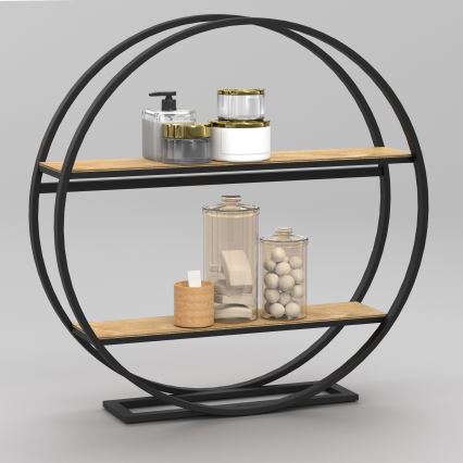 Beistelltisch SHELF Ø 62,5 cm Eiche