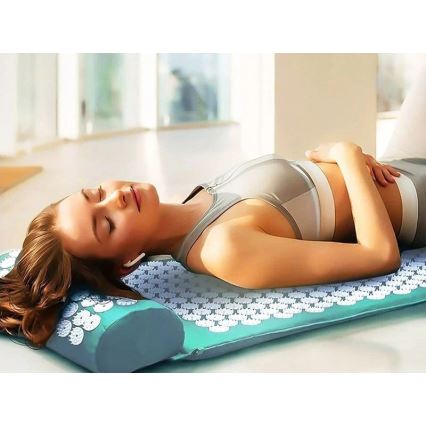 Beper - Akupressurmatte und Kissen, mintfarben