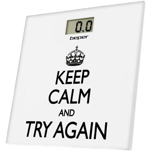 Beper - Digitale Personenwaage mit LCD-Display 1xCR2032