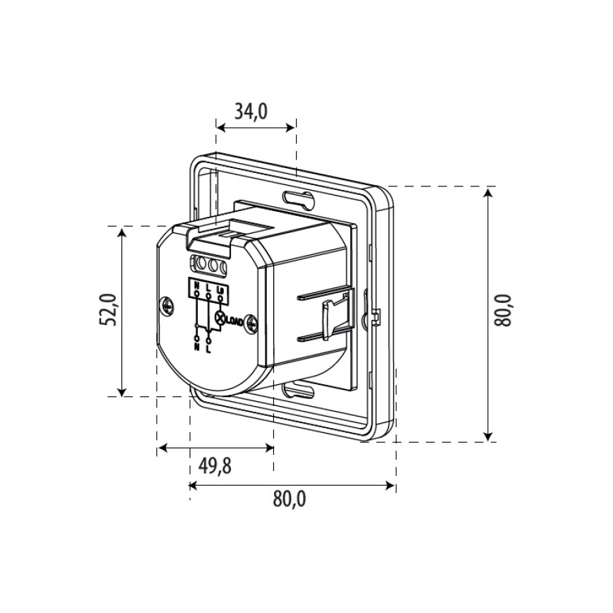 Bewegungsmelder SENSOR 1200W weiß