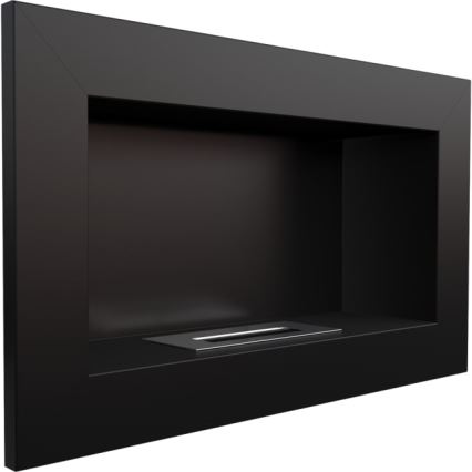 Kratki - Eingebauter BIO-Kamin 37,4x64,8 cm 1 kW schwarz