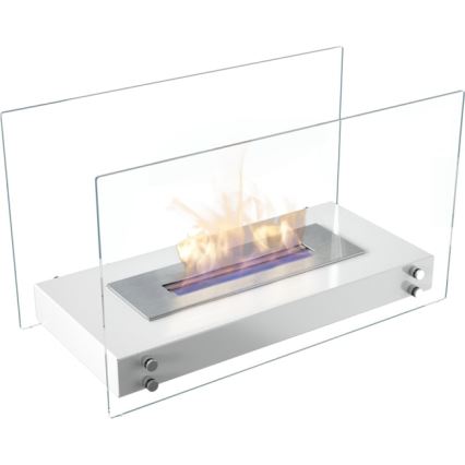 Kratki - BIO-Kamin 40,2x70 cm 2 kW weiß
