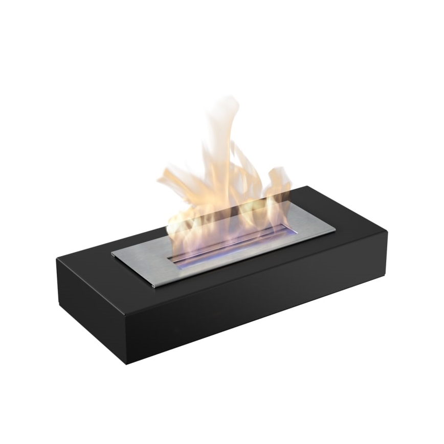Kratki - BIO-Kamin 8,5x49 cm 2,5 kW schwarz