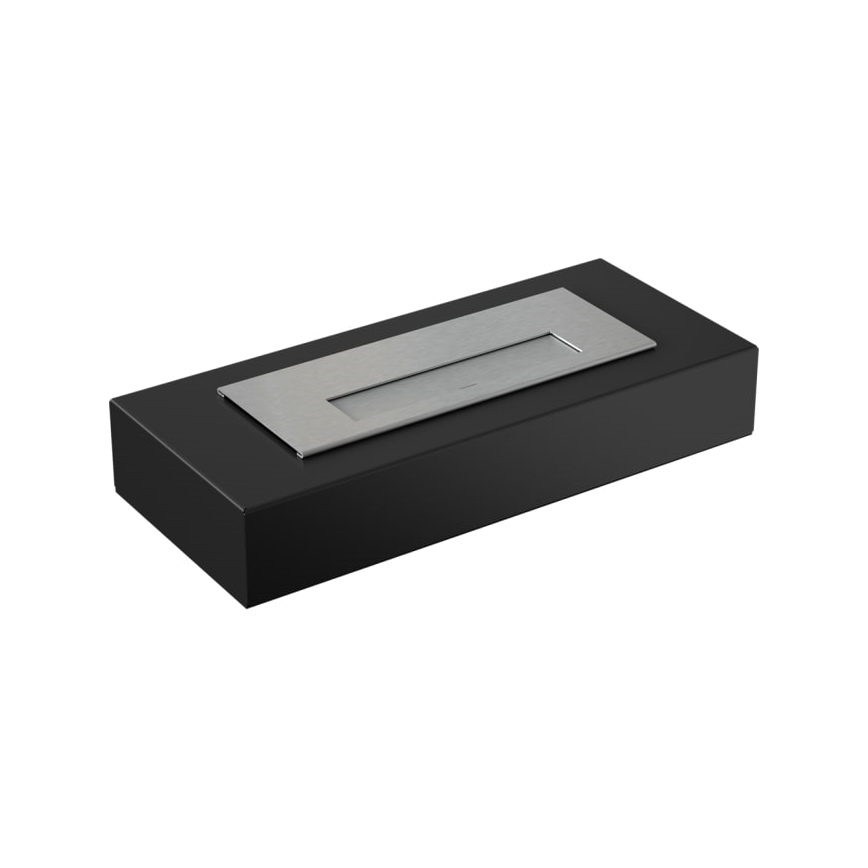 Kratki - BIO-Kamin 8,5x49 cm 2,5 kW schwarz
