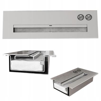 Kratki - BIO-Kamin 8,5x49 cm 2,5 kW schwarz