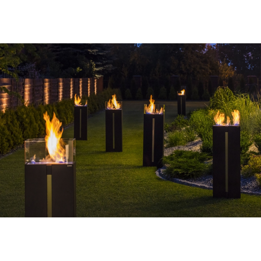 Kratki - BIO-Kamin 113,6x35,9 cm 2 kW schwarz