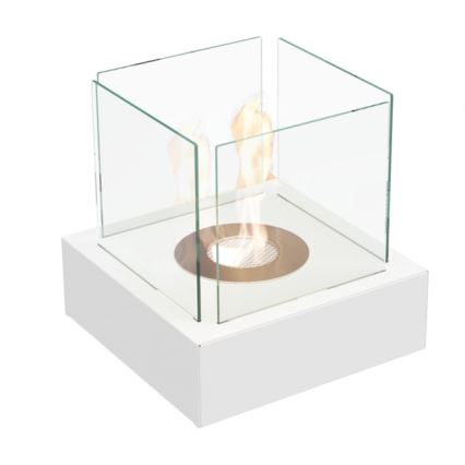 Kratki - BIO-Kamin 30,3x30 cm 1 kW Weiß