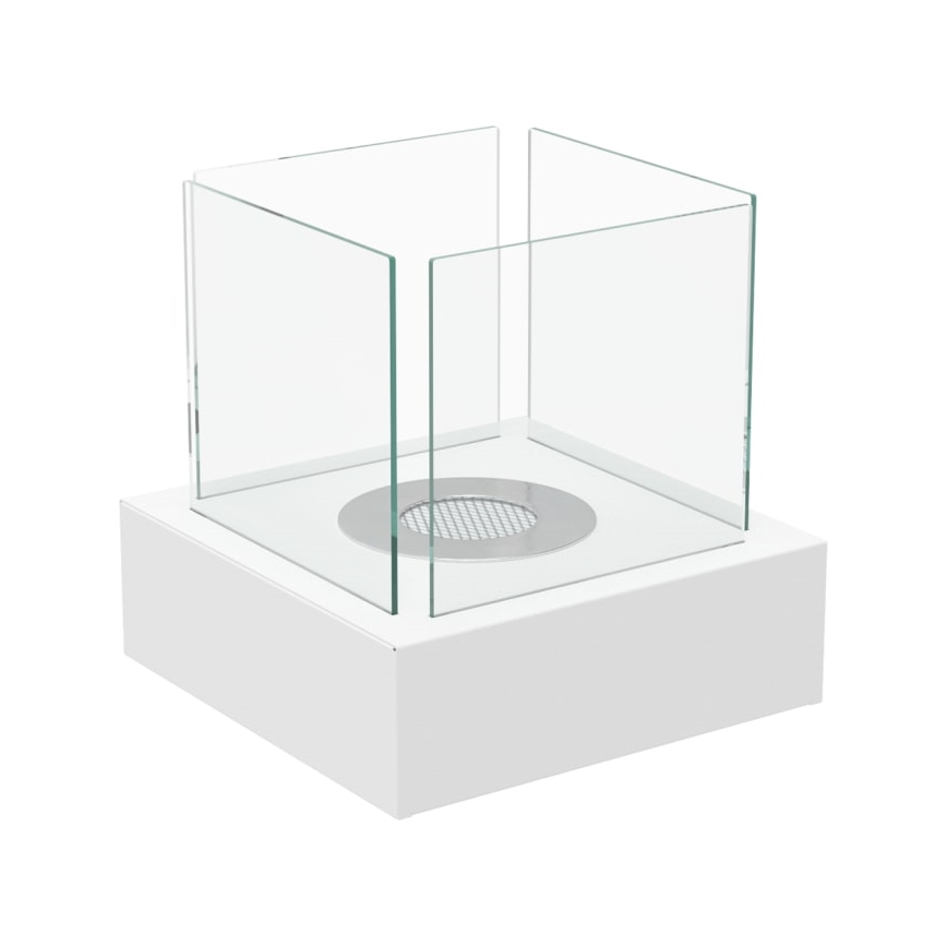 Kratki - BIO-Kamin 30,3x30 cm 1 kW Weiß