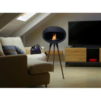 Bioethanol-Kamin TOKIO 45x100 cm 2kW schwarz