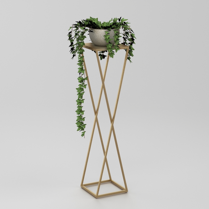 Blumenständer 100x24 cm in Gold