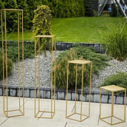 Blumenständer 130x24 cm Gold