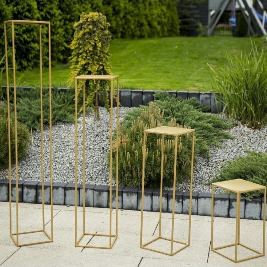 Blumenständer 40x24 cm goldfarben