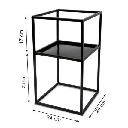 Blumenständer 40x24 Schwarz
