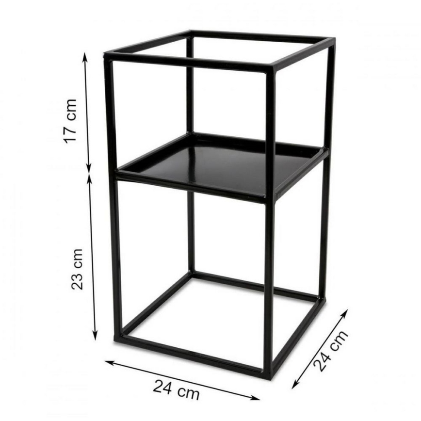 Blumenständer 40x24 Schwarz