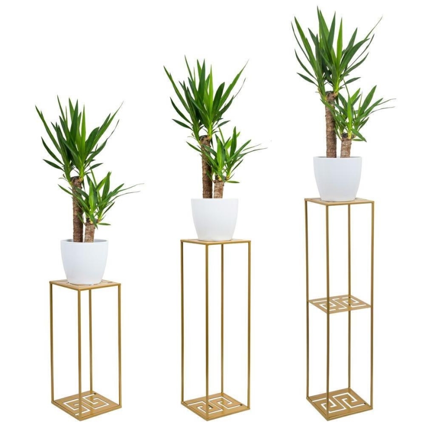 Blumenständer 60x24 cm in Gold